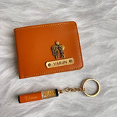 Personalized Wallet Combo | Gift for Him | Best Gift for Husband | unique Men's Gift | Leather Wallet | Keychain combo | - BBD GIFTS